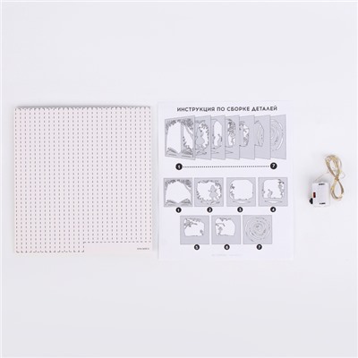 Набор для творчества «Создай ночник. Страна чудес», с рамкой, сборный, многослойный, 6+