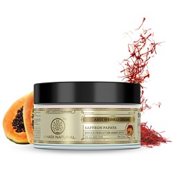 Khadi Natural Крем против Морщин с Шафраном и Папайей 50 г