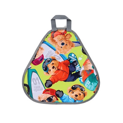 Ледянка мягкая Bear, треугольная, d=41 см, толщина 1.2 см, рисунок МИКС