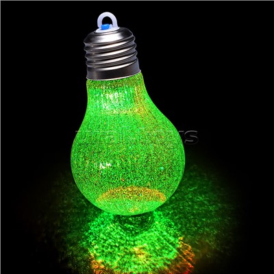 Набор новогодних украшений "Блестящие лампочки" (4шт х 10,5см)