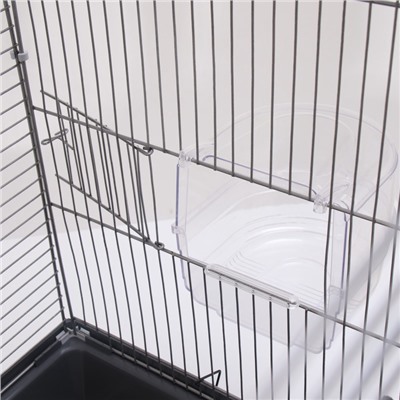 Клетка для птиц «Пижон» №104-Б, разборная, 58×40×88 см, 2 секции, серая