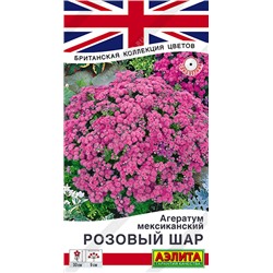 Агератум Розовый шар (Код: 93501)