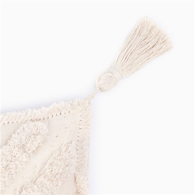 Наволочка декоративная «Этель» Бохо, 30×50 см, цвет молочный, 100% хлопок