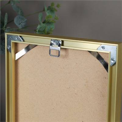 Фоторамка 21х30 алюминиевая / O724 светлое золото /