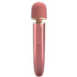 Персиковый жезловый вибратор Power Wand - 29 см.