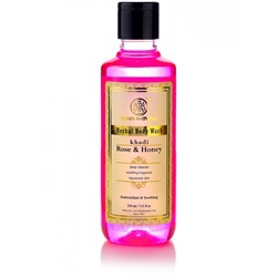 Khadi Natural Гель для душа с Медом и экстрактом Розы 210мл