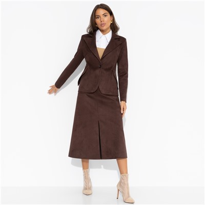 Жакет замшевый, Шоу-показ (шоколадный мусс)