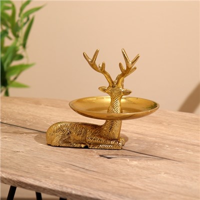 Блюдо для закусок «Олень», 20×14×19 см, алюминий