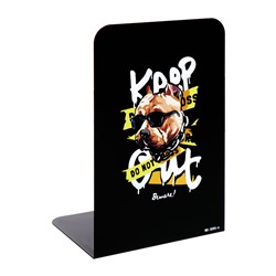 Держатель (ограничитель) подставка для книг, 2 штуки «Собака в очках»