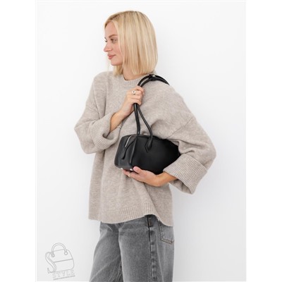 Сумка женская кожаная 6003LP black Polina&Eiterou  в Новосибирске