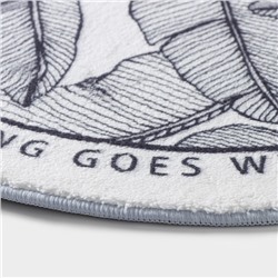 Коврик для дома SAVANNA Everything goes well, 40×60 см, белый