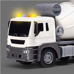 Машина "Бетономешалка" 1:16 (свет, звук) в коробке