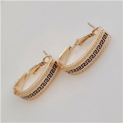 Серьги ювелирная бижутерия коллекция "Дубай" покрытие: позолота, 48003, арт.216.104