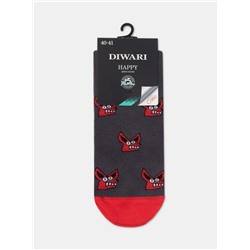 Цветные DIWARI HAPPY Хлопковые носки с рисунками
