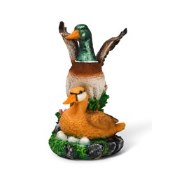 Садовая фигура из полистоуна «Утка с селезнем», 35 см