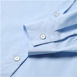 Рубашка женская с лентами MINAKU: Casual Collection, размер 48, голубая