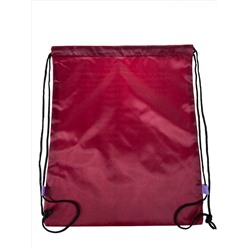 Мешок для обуви , цвет бордовый