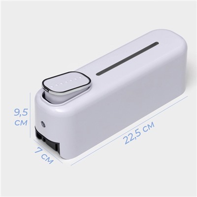 Диспенсер для мыла SAVANNA, механический, 350 мл, пластик, белый