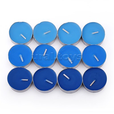 Набор арома свечей (В ассортименте: ваниль/клубника/апельсин/роза/лимон/яблоко/черника/лаванда (12шт.)