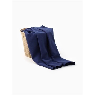 Пелёнка муслиновая Крошка Я Dark blue, 135×100 см, двухслойная, 100 % хлопок