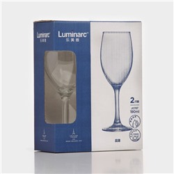 Бокалы для вина Luminarc RAINDROP, 190 мл, 17.5×6 см, набор 2 шт., стекло, прозрачные