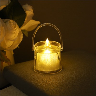 Свеча светодиодная 5 см / VFR-120 /уп 24/960/ прозрачная