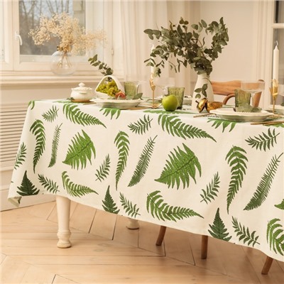 Скатерть «Этель. Папоротник», 144×110±2 см, репс 220 г/м², 100% хлопок