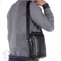 Сумка мужская кожаная 811-2BSH black Heanbag