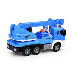 Машина "Кран" 1:16 (свет, звук) в коробке (цвет синий)