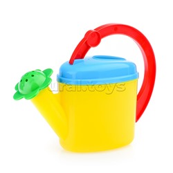 Песочный набор № 109 (ведро-цветок 0,7 л, сито, грабли 20см, совок 21 см, 2 формочки , лейка 0,3 л)