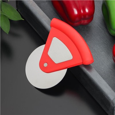 Нож для пиццы и теста «Бегунок», d=7.5 см, нержавеющая сталь, цвет МИКС