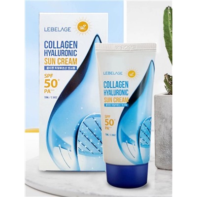 LEBELAGE - КРЕМ СОЛНЦЕЗАЩИТНЫЙ С КОЛЛАГЕНОМ И ГИАЛУРОНОВОЙ КИСЛОТОЙ COLLAGEN HYALURONIC SUN CREAM, 70 МЛ.