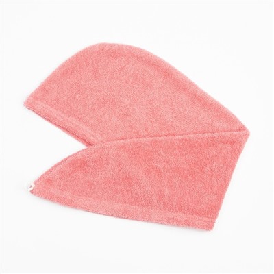 Набор для сауны «Экономь и Я»: полотенце - парео 68×150 см + чалма, 100% хлопок, 320 г/м, пыльно-розовый