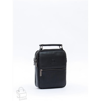 Сумка мужская кожаная 633M black Fuzhiniao