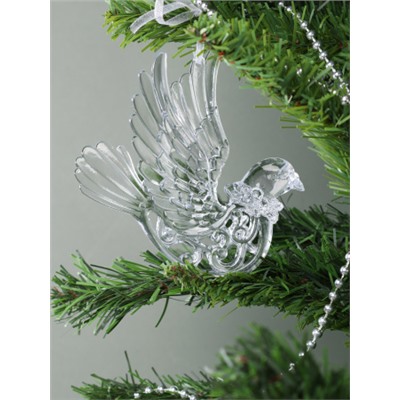 Новогоднее украшение Птица / G1-13 /уп 400/