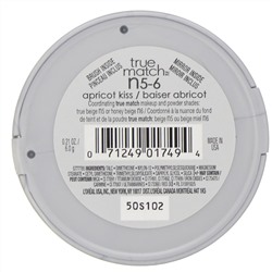 L'Oreal, Румяна True Match Super-Blendable Blush, оттенок N5-6 «Абрикосовый поцелуй», 6 г