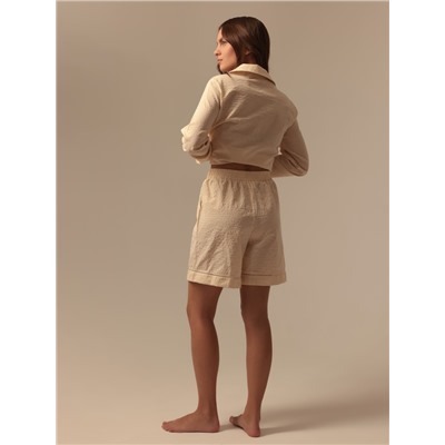 Шорты домашние женские SL Home Basic, бежевые, размер L