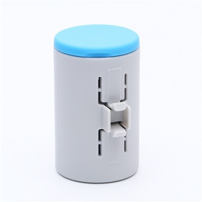 Рулетка DIIL, 8 м, до 50 кг, лента, прорезиненная ручка, голубая, серая