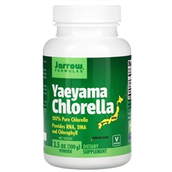 Jarrow Formulas, порошкообразная хлорелла Яэяма, 100 г (3,5 унции)