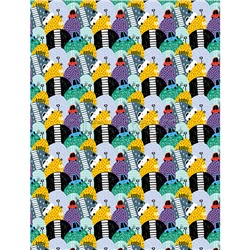 Упаковочная бумага глянц. 70*100см, "Cars", 80 г/м2, ассорти, 5 дизайнов