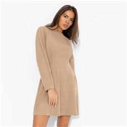 Платье приталенное, Любовь с первого платья (бежевое)