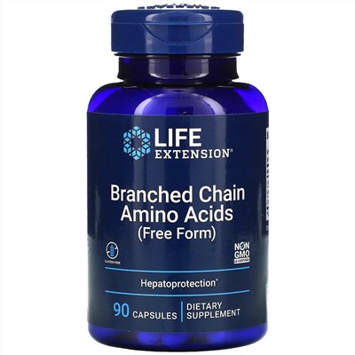 Life Extension, аминокислоты с разветвленной цепью, 90 капсул