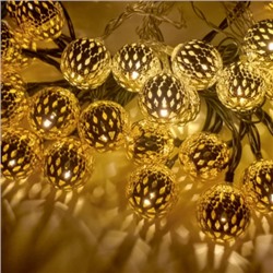 Гирлянда с питанием от солнечных элементов Марокко / FN-903 /уп 100/ 4 м 20 ламп