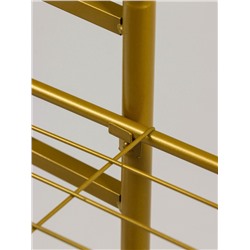 Подставка для цветов Greengo, 3 полки, 43×22×57 см, напольная, металл, цвет золотой