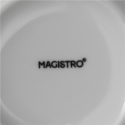 Тарелки глубокие Magistro Mien, 500 мл, d=14 см, набор 6 шт., фарфор, белые