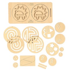 Нейротренажеры для детей «Межполушарные доски со спирографом», 16 трафаретов