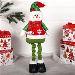 Новогоднее украшение Снеговик на телескопических ножках 40/70см / HS2022 /уп 36/