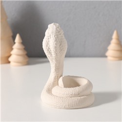 Подставка для благовоний, конусов «Кобра королевская», 6.5×6×9 см, белый