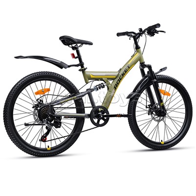 Велосипед 24" Rocket Azkar Pro, цвет хаки, размер 15"