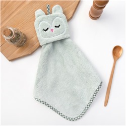 Кухонное полотенце «Доляна. Совушка», 30×30 см, микрофибра